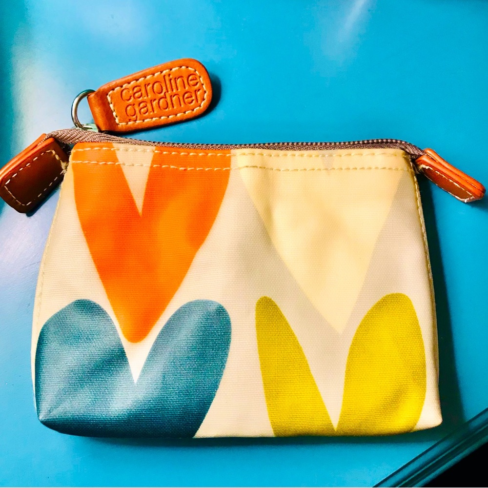 Mini Caroline Gardner hearts cosmetic bag